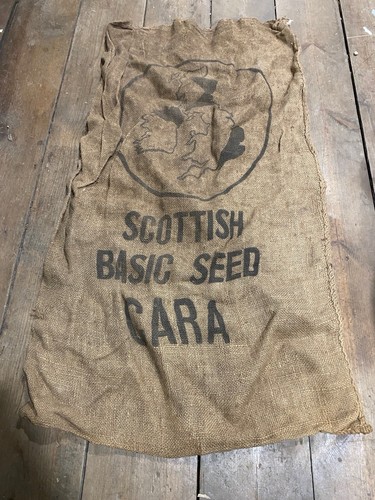 Vintage hessian potato sack - hessian,