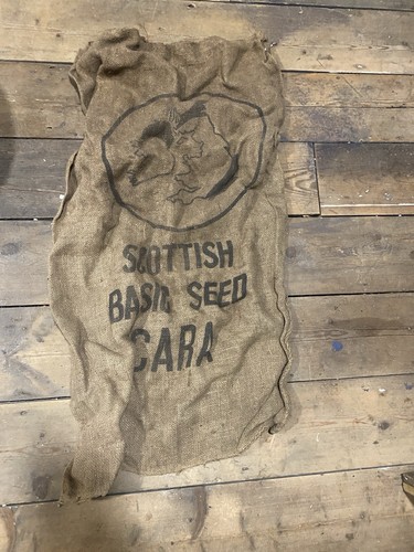 Vintage hessian potato sack - hessian,