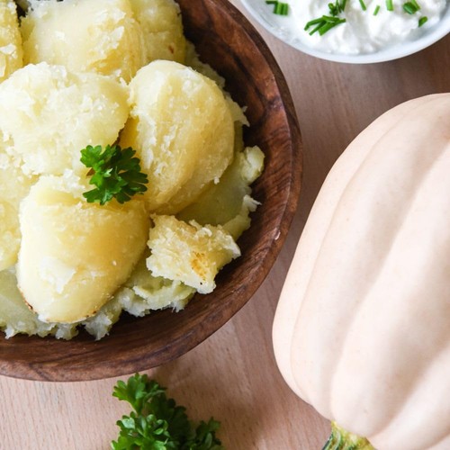 Squash mashed baked potatoes - squash, potatoes'